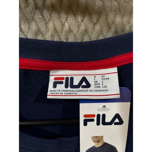 NWT FILA Mens Long Sleeve Crew Neck Lightweight Sweatshirt - Picture 3 of 5